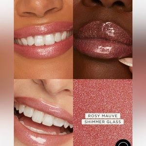 Rosy Mauve shimmer glass Tarte maracuja juicy lip plump